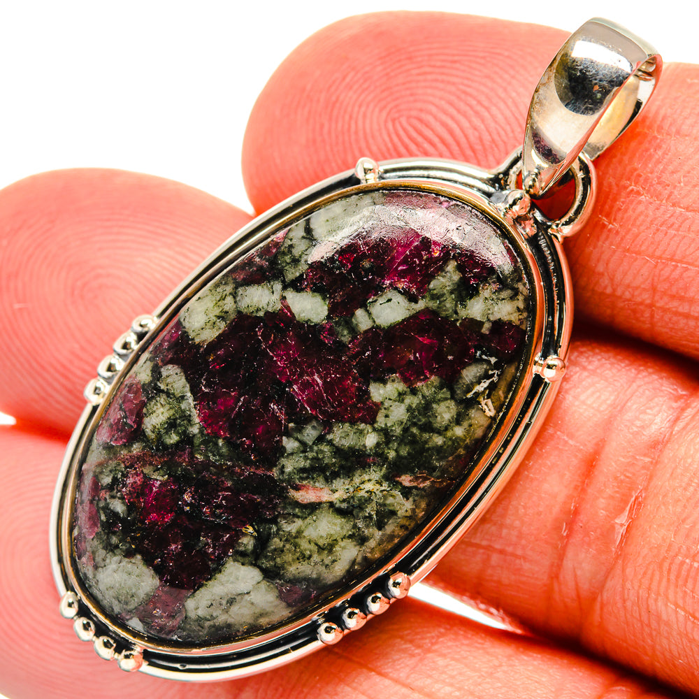 Russian Eudialyte Pendants handcrafted by Ana Silver Co - PD25107