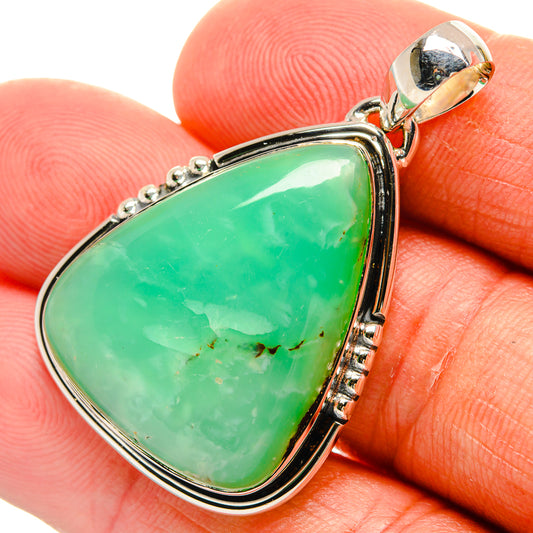 Chrysoprase Pendants handcrafted by Ana Silver Co - PD25108