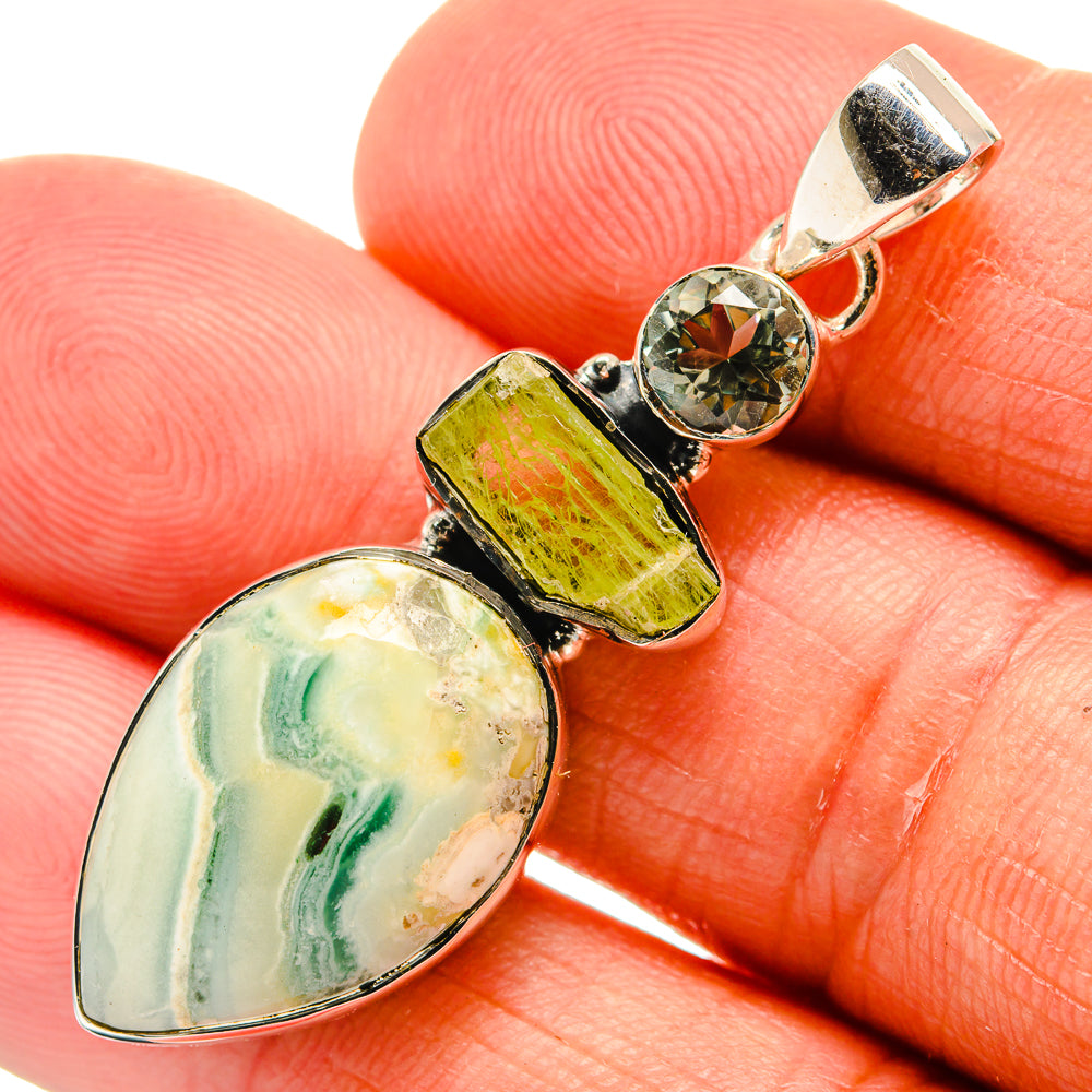 Ocean Jasper Pendants handcrafted by Ana Silver Co - PD25116
