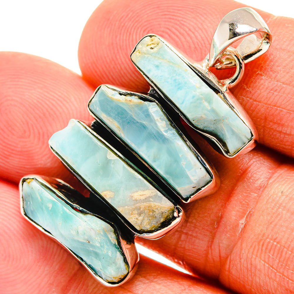 Larimar Pendants handcrafted by Ana Silver Co - PD25120