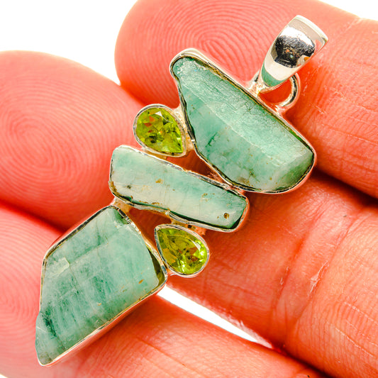 Chrysoprase Pendants handcrafted by Ana Silver Co - PD25124