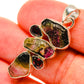 Watermelon Tourmaline Pendants handcrafted by Ana Silver Co - PD25126