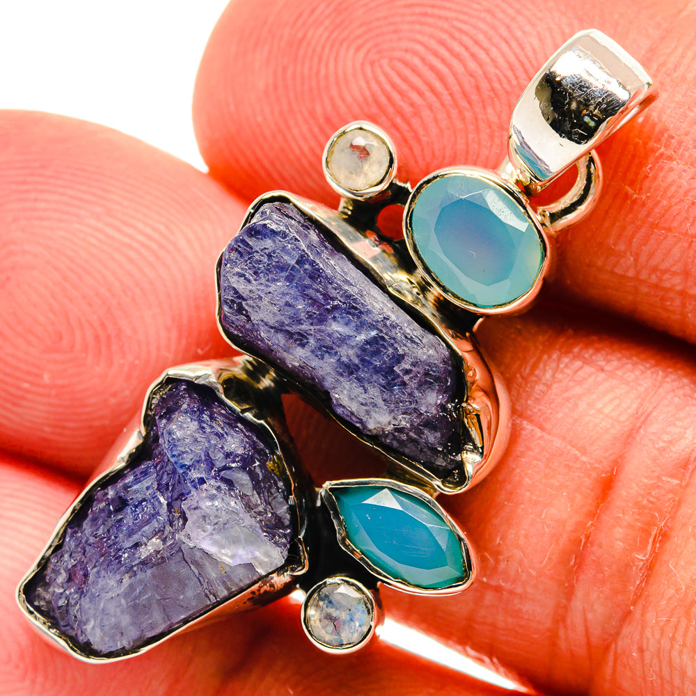 Tanzanite Pendants handcrafted by Ana Silver Co - PD25127