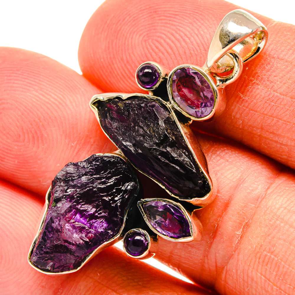 Amethyst Pendants handcrafted by Ana Silver Co - PD25129