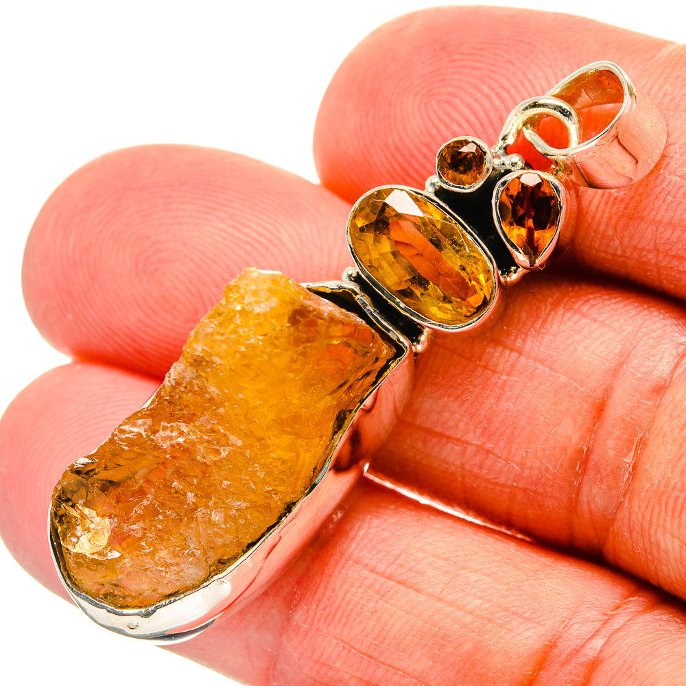 Citrine Pendants handcrafted by Ana Silver Co - PD25130