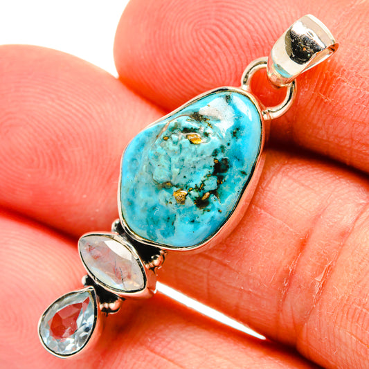 Turquoise Pendants handcrafted by Ana Silver Co - PD25131