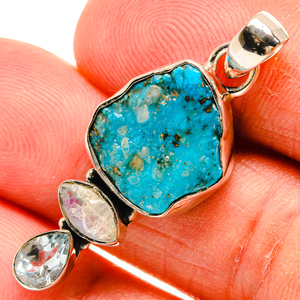 Turquoise Pendants handcrafted by Ana Silver Co - PD25132