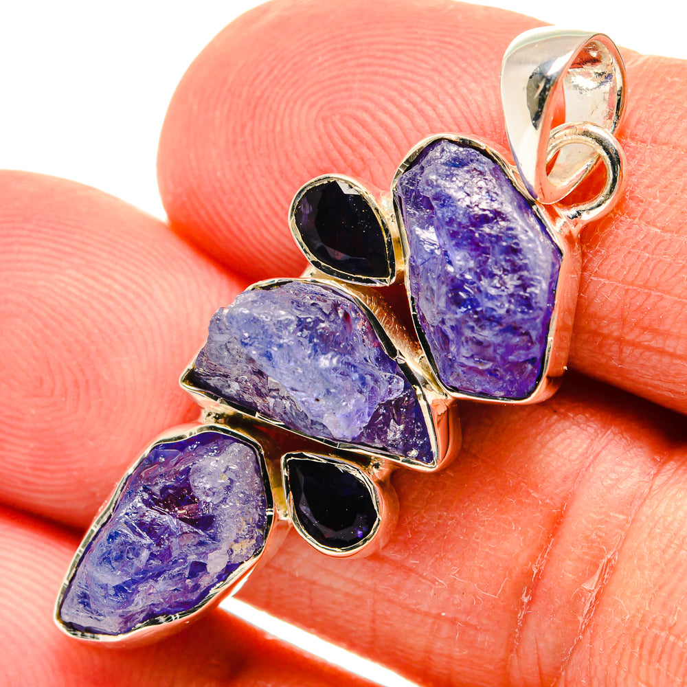 Tanzanite Pendants handcrafted by Ana Silver Co - PD25134