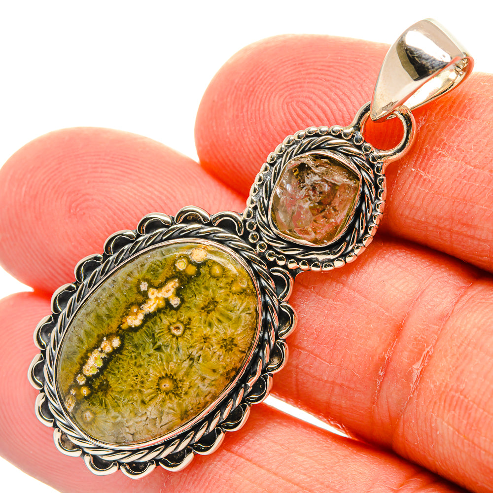 Ocean Jasper Pendants handcrafted by Ana Silver Co - PD25139