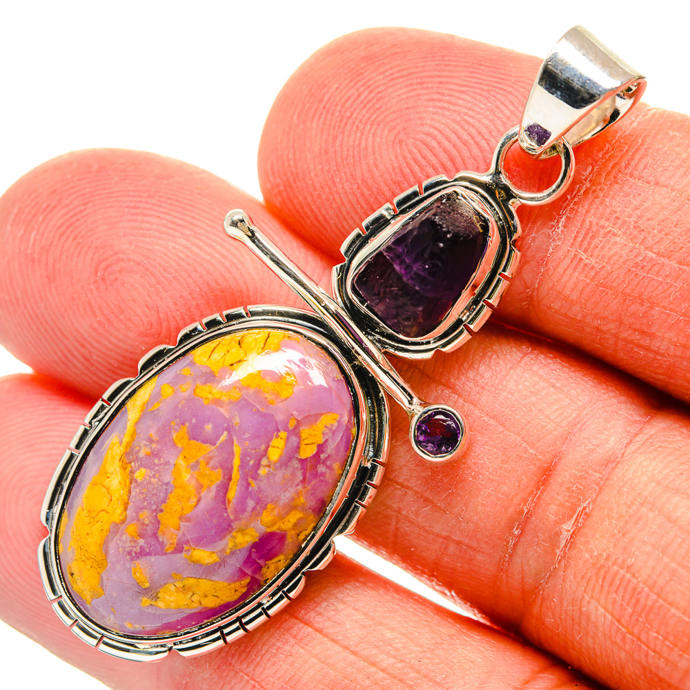 Phosphosiderite Pendants handcrafted by Ana Silver Co - PD25147