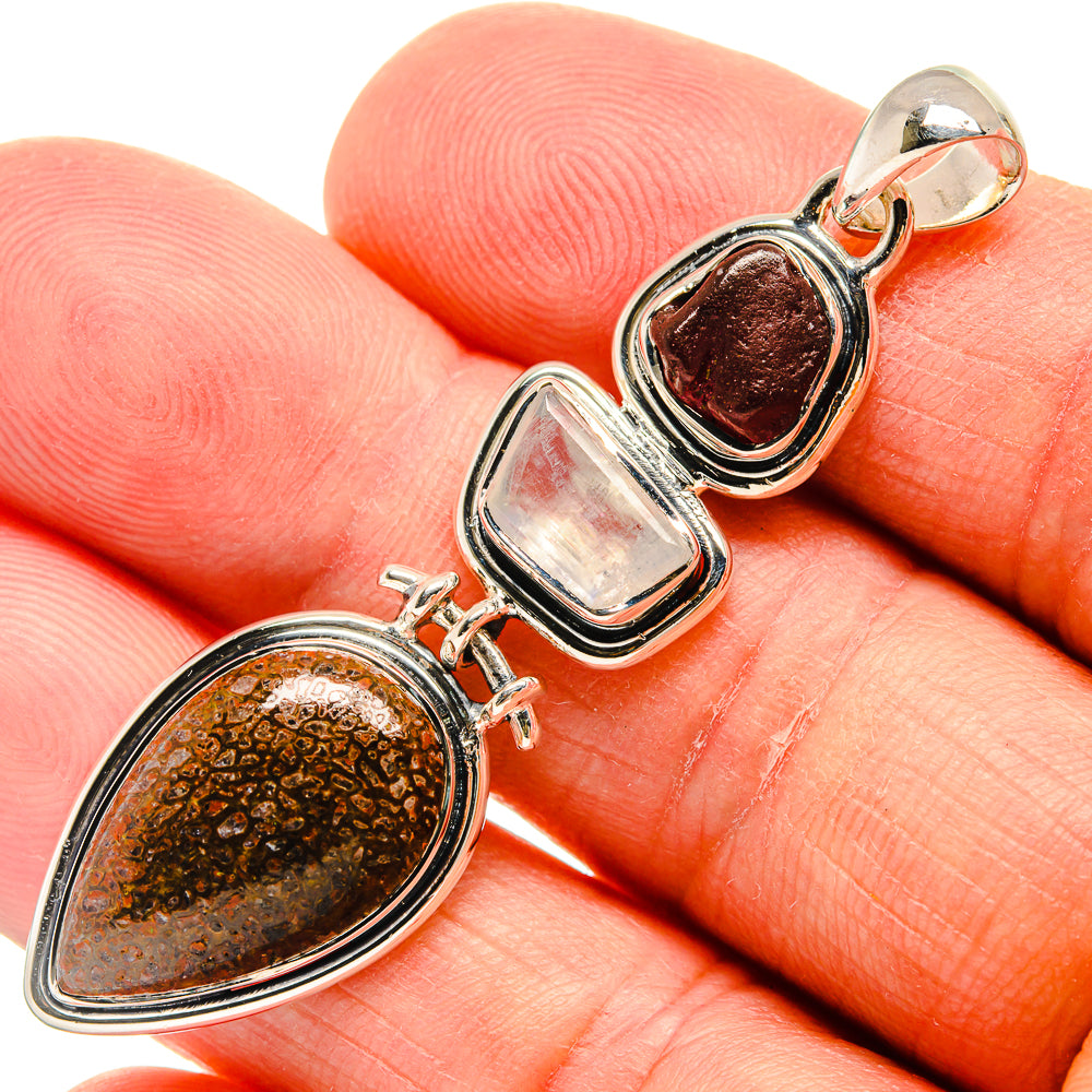 Dinosaur Bone Pendants handcrafted by Ana Silver Co - PD25151
