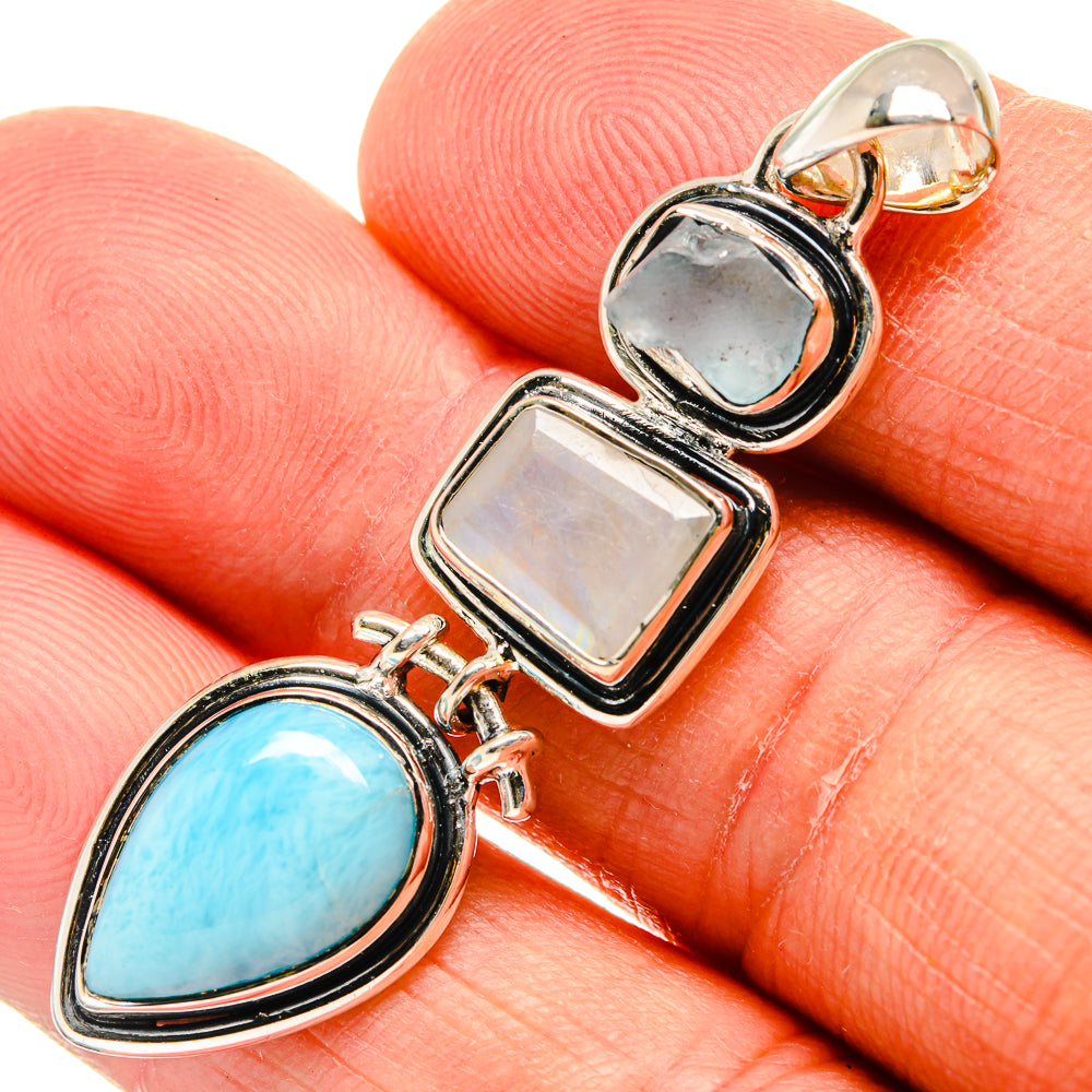 Larimar Pendants handcrafted by Ana Silver Co - PD25156