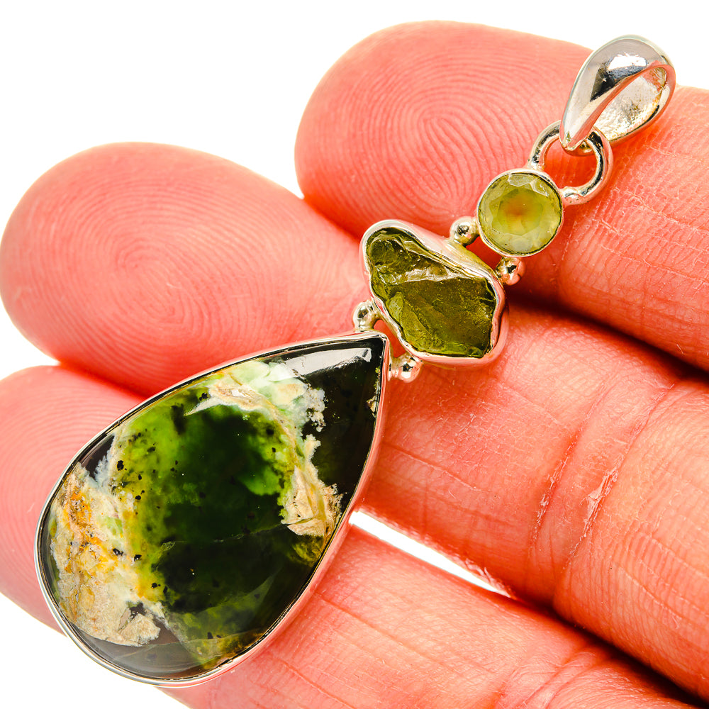 Rainforest Opal Pendants handcrafted by Ana Silver Co - PD25186
