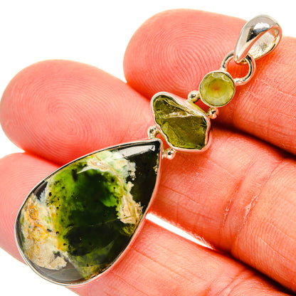 Rainforest Opal Pendants handcrafted by Ana Silver Co - PD25186