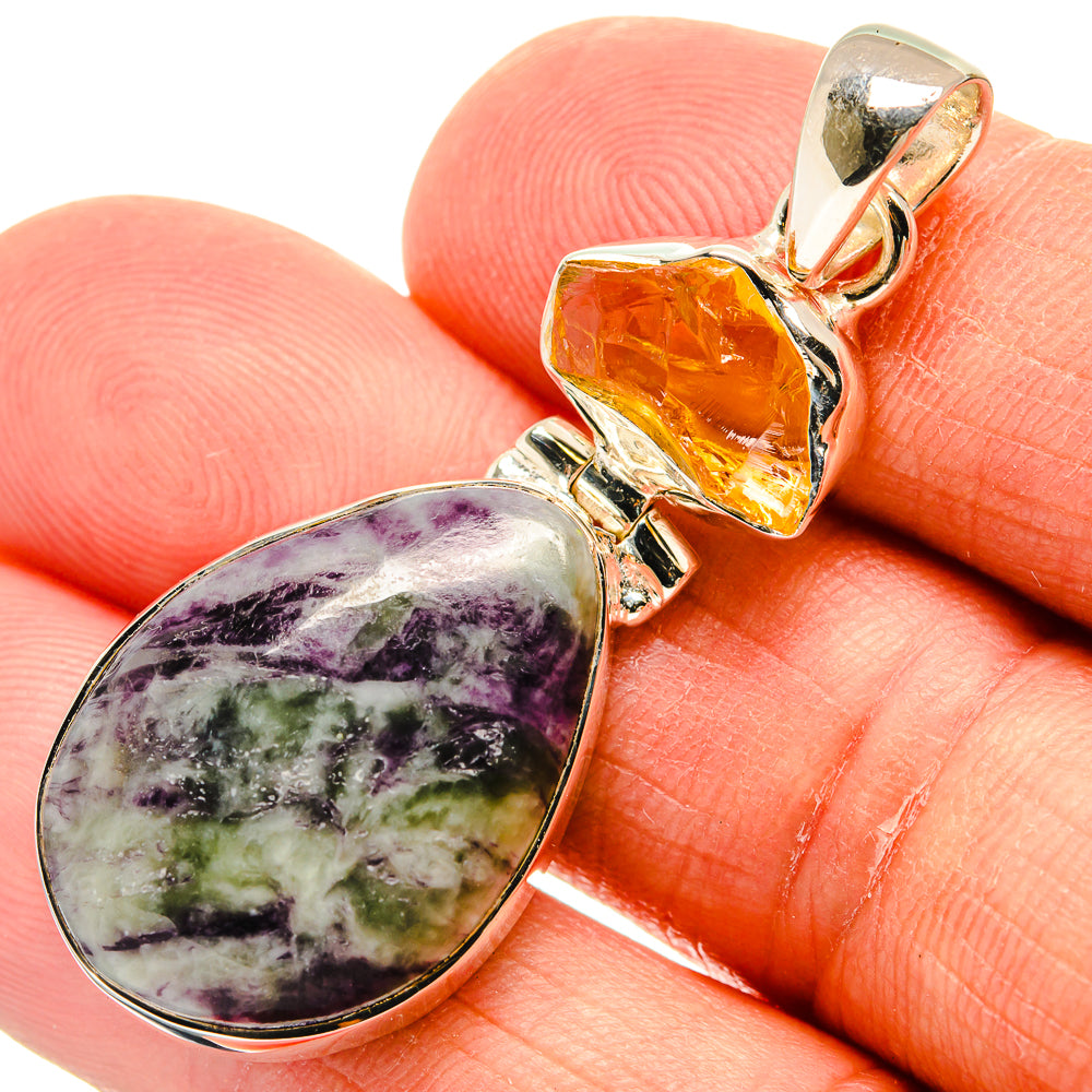 Lepidolite Pendants handcrafted by Ana Silver Co - PD25192