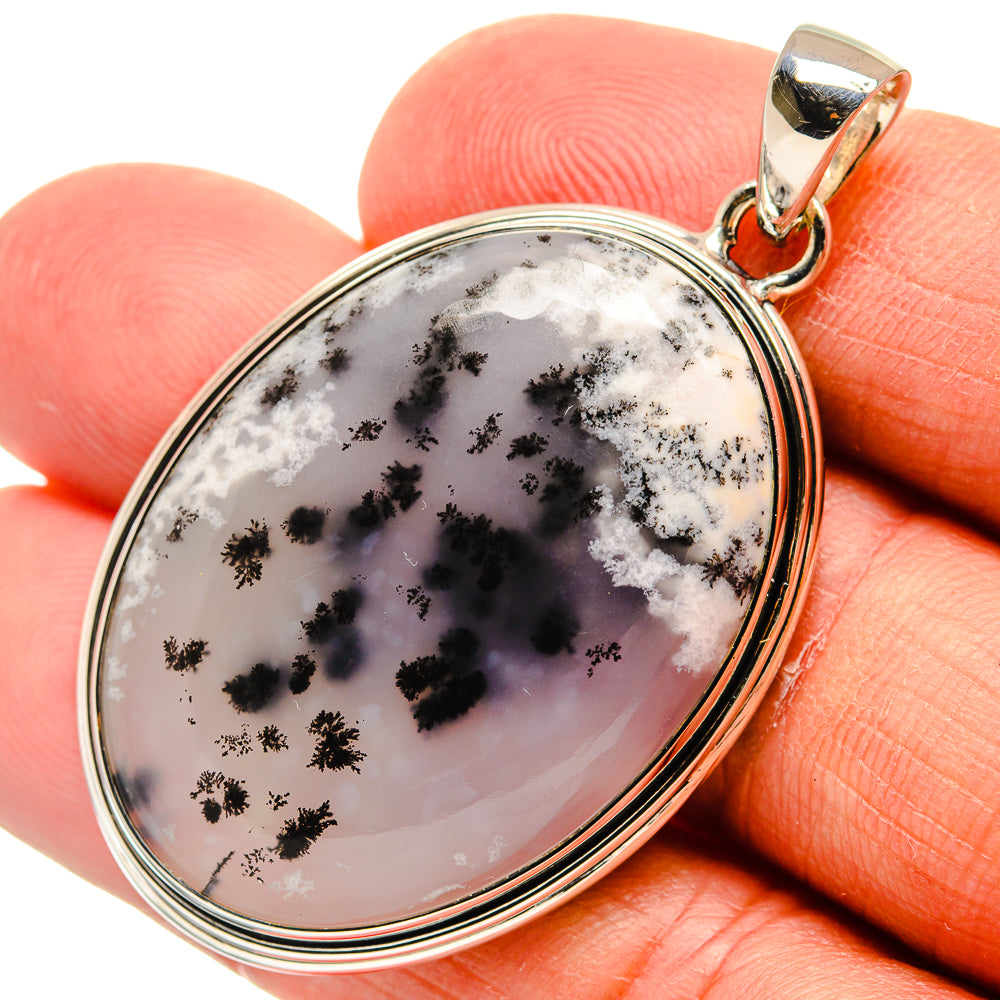 Dendritic Opal Pendants handcrafted by Ana Silver Co - PD25199