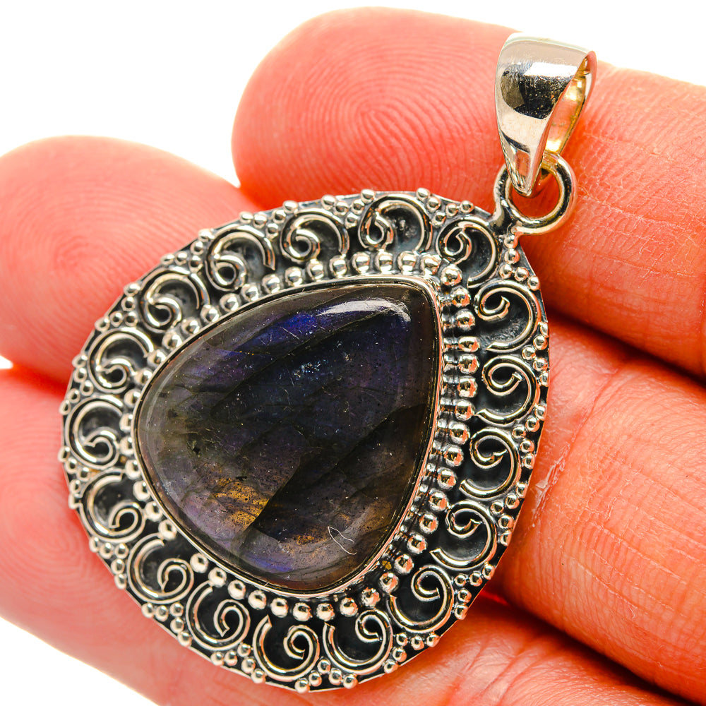 Labradorite Pendants handcrafted by Ana Silver Co - PD25204