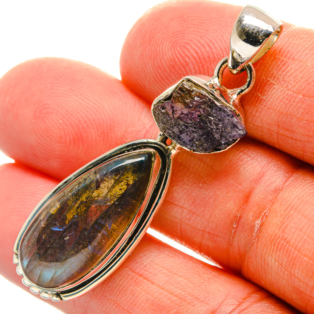 Labradorite Pendants handcrafted by Ana Silver Co - PD25207