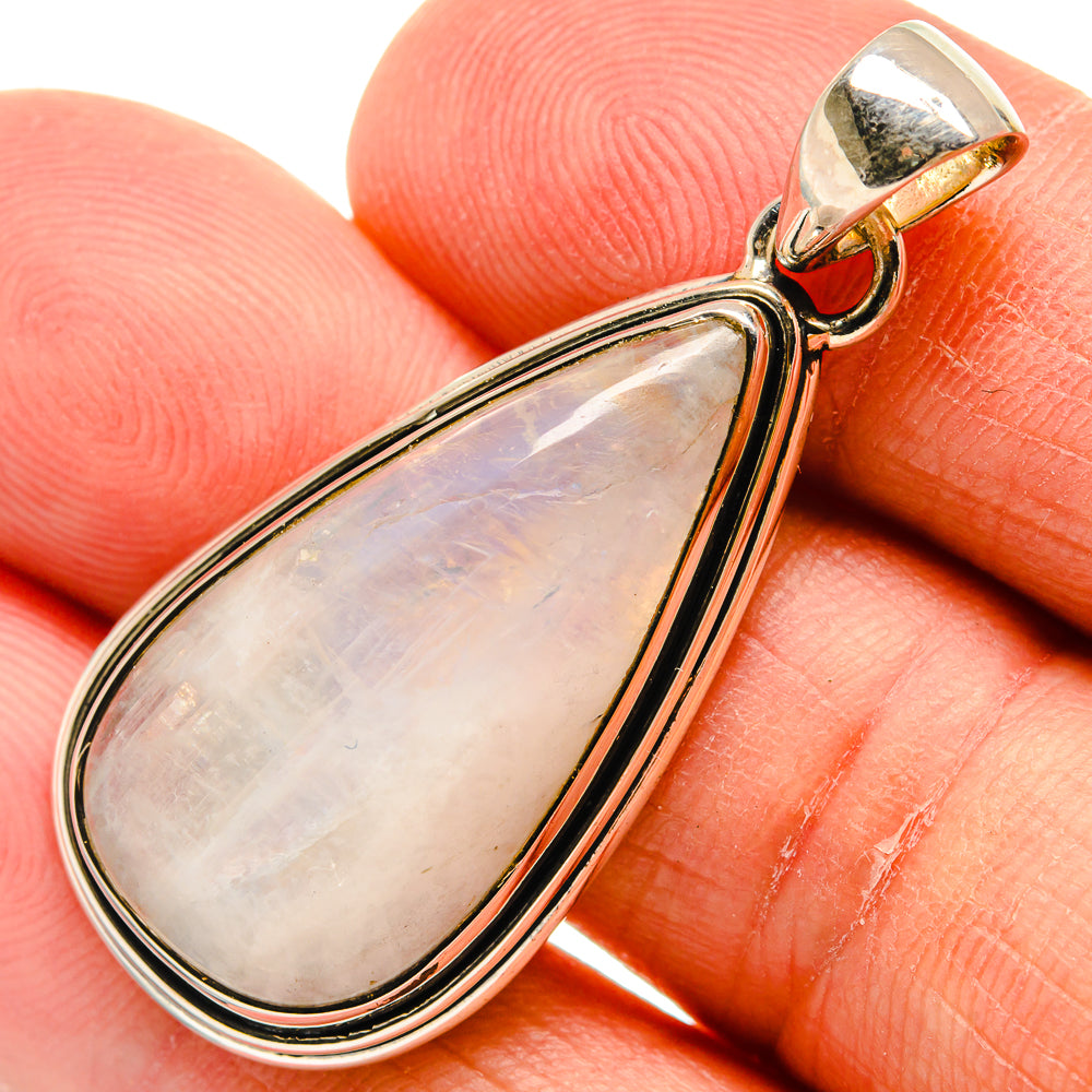 Rainbow Moonstone Pendants handcrafted by Ana Silver Co - PD25212