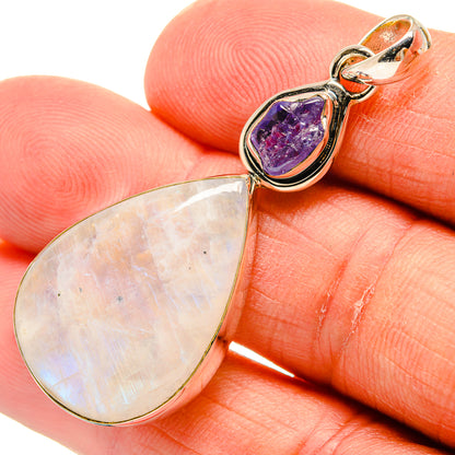 Rainbow Moonstone Pendants handcrafted by Ana Silver Co - PD25213