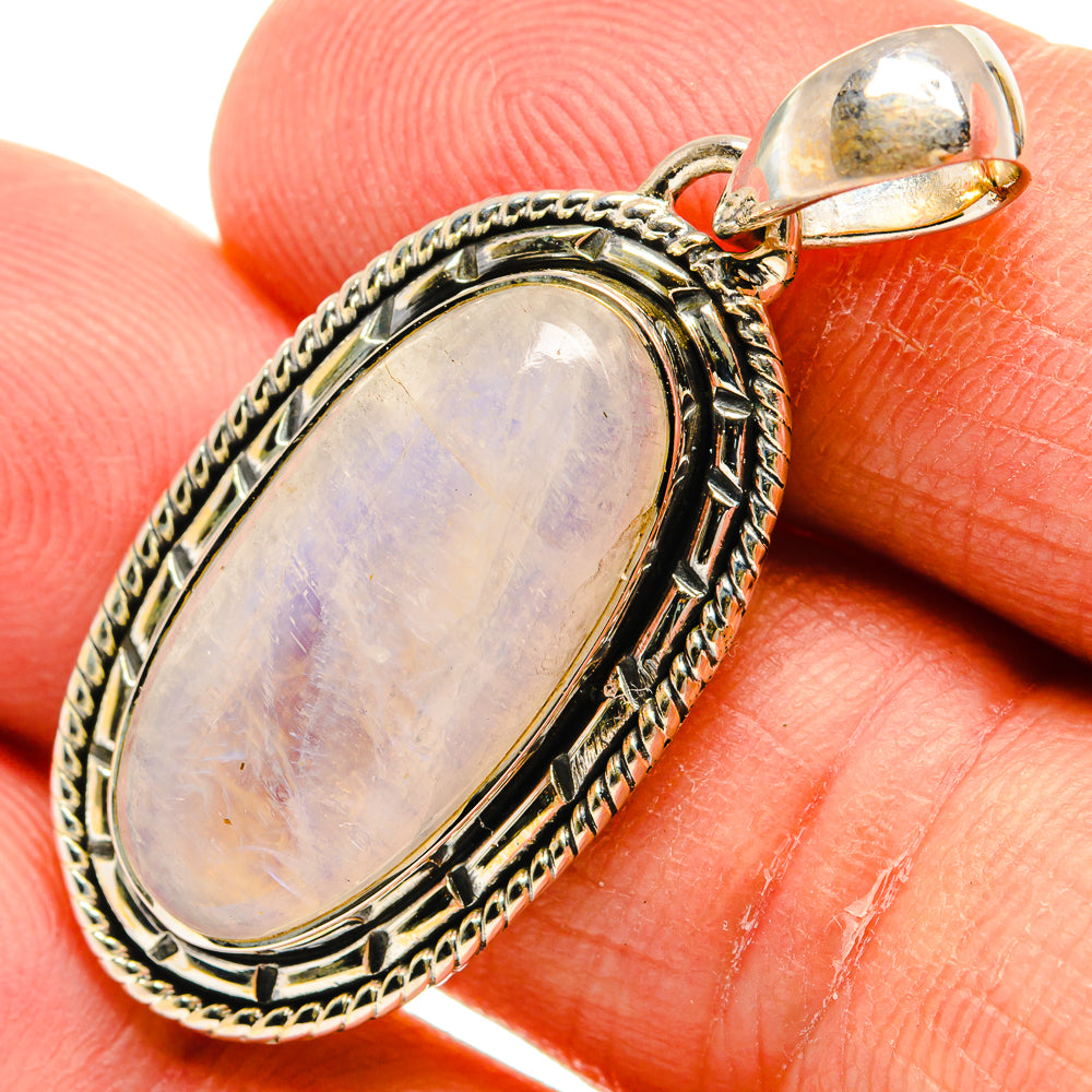 Rainbow Moonstone Pendants handcrafted by Ana Silver Co - PD25215
