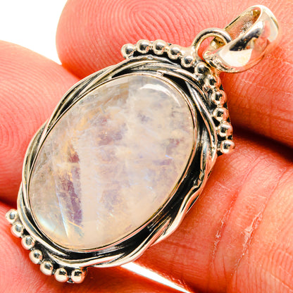 Rainbow Moonstone Pendants handcrafted by Ana Silver Co - PD25219