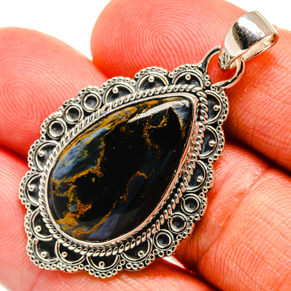 Pietersite Pendants handcrafted by Ana Silver Co - PD25225