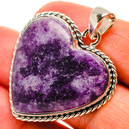 Lepidolite Pendants handcrafted by Ana Silver Co - PD25232