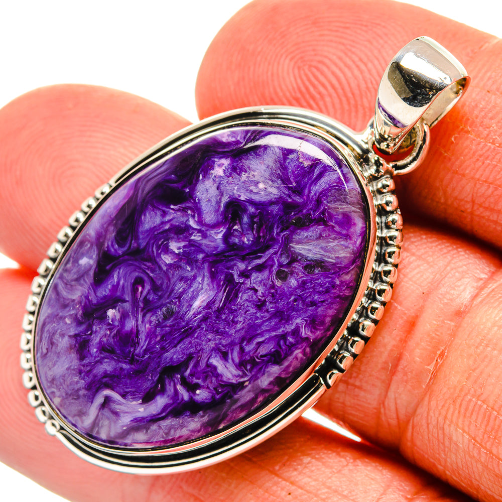 Charoite Pendants handcrafted by Ana Silver Co - PD25238