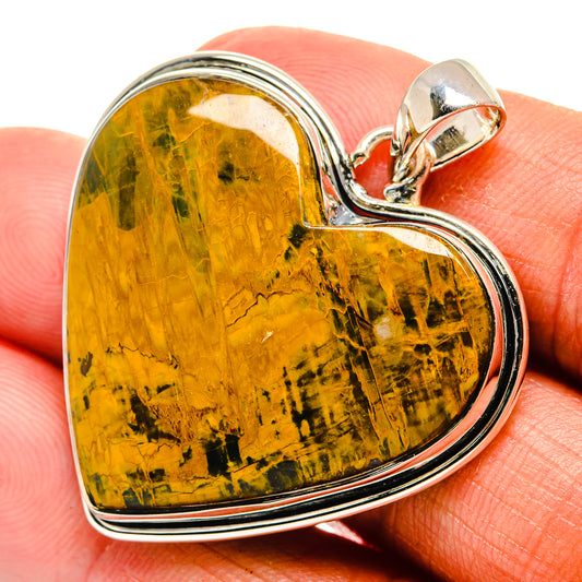 Golden Pietersite Pendants handcrafted by Ana Silver Co - PD25247