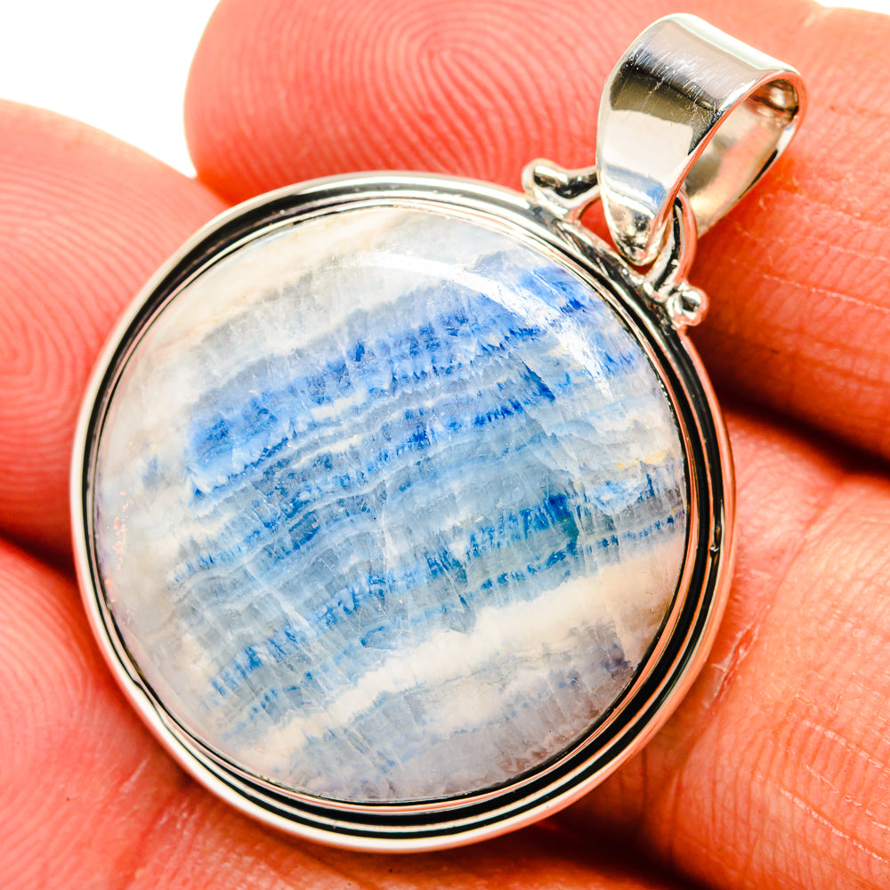 Blue Scheelite Pendants handcrafted by Ana Silver Co - PD25249