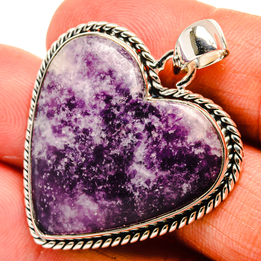 Lepidolite Pendants handcrafted by Ana Silver Co - PD25251