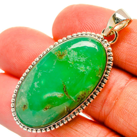 Chrysoprase Pendants handcrafted by Ana Silver Co - PD25259