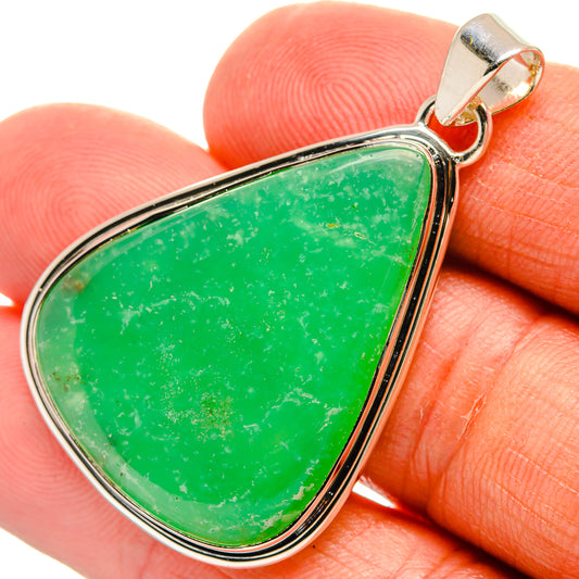 Chrysoprase Pendants handcrafted by Ana Silver Co - PD25261