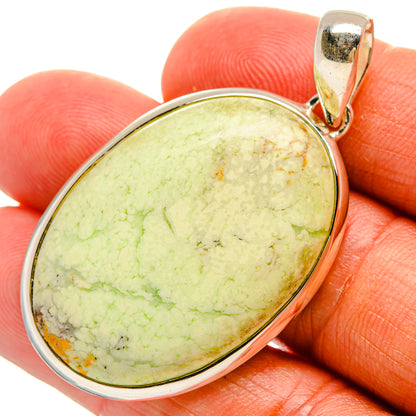 Lemon Chrysoprase Pendants handcrafted by Ana Silver Co - PD25267