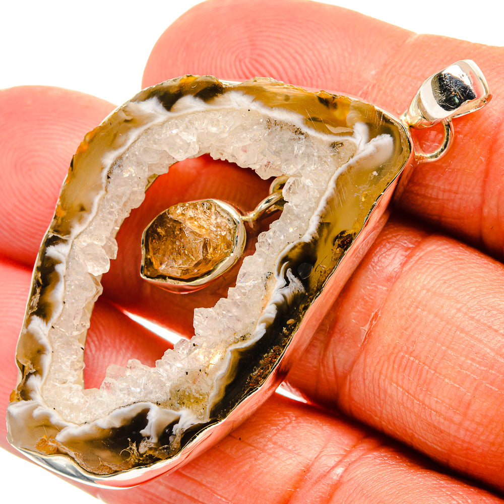 Occo Geode Pendants handcrafted by Ana Silver Co - PD25269