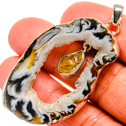 Occo Geode Pendants handcrafted by Ana Silver Co - PD25270