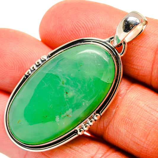 Chrysoprase Pendants handcrafted by Ana Silver Co - PD25273