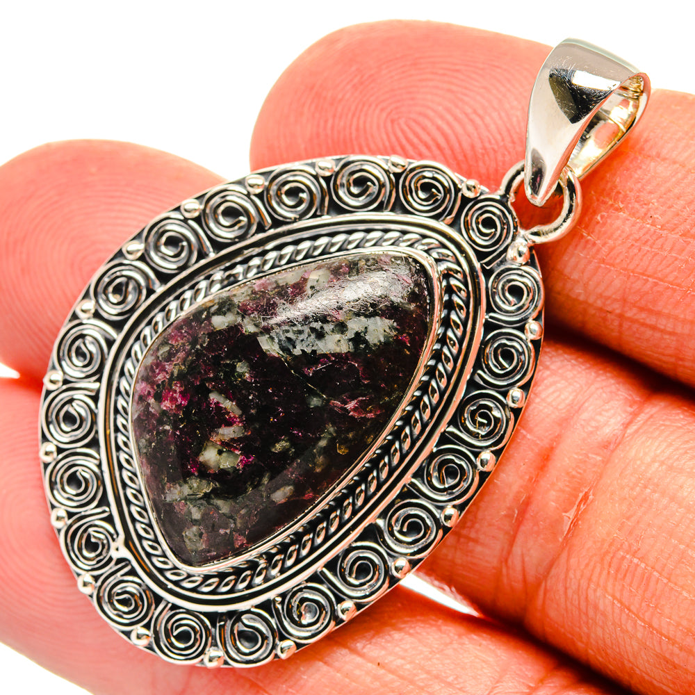 Russian Eudialyte Pendants handcrafted by Ana Silver Co - PD25276