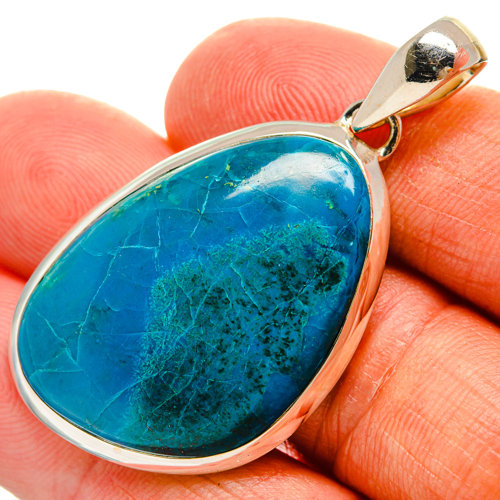 Chrysocolla Pendants handcrafted by Ana Silver Co - PD25285