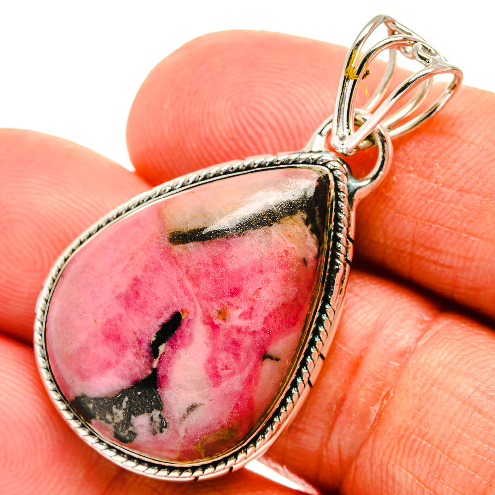 Rhodonite Pendants handcrafted by Ana Silver Co - PD25290