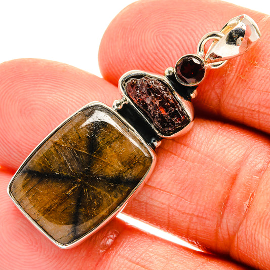 Chiastolite Pendants handcrafted by Ana Silver Co - PD25293