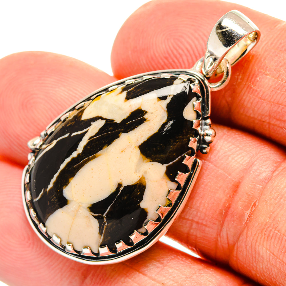 Peanut Wood Jasper Pendants handcrafted by Ana Silver Co - PD25308