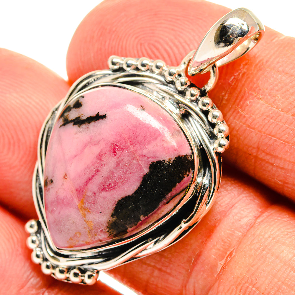 Rhodonite Pendants handcrafted by Ana Silver Co - PD25313