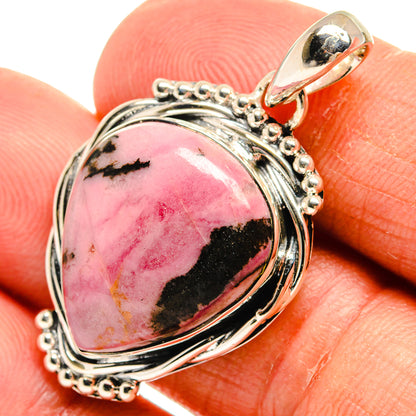 Rhodonite Pendants handcrafted by Ana Silver Co - PD25313