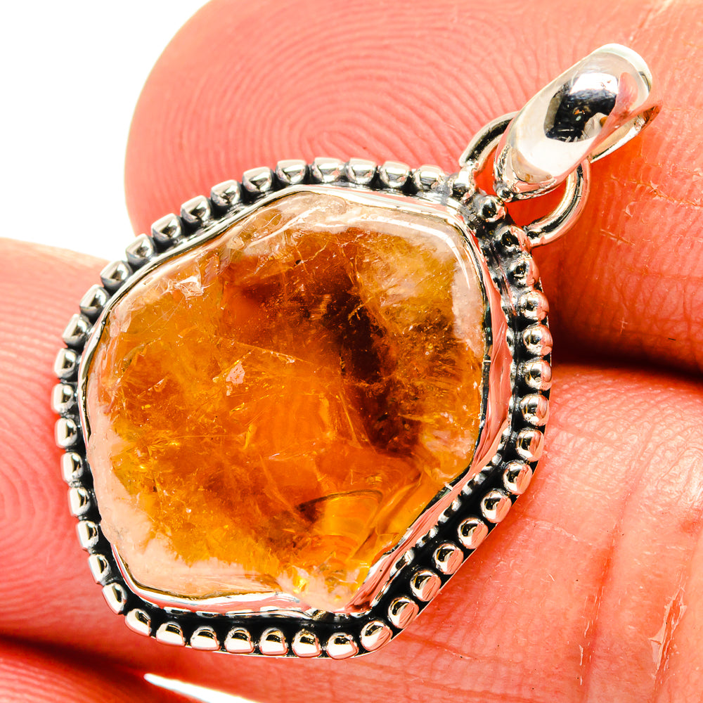 Citrine Pendants handcrafted by Ana Silver Co - PD25315