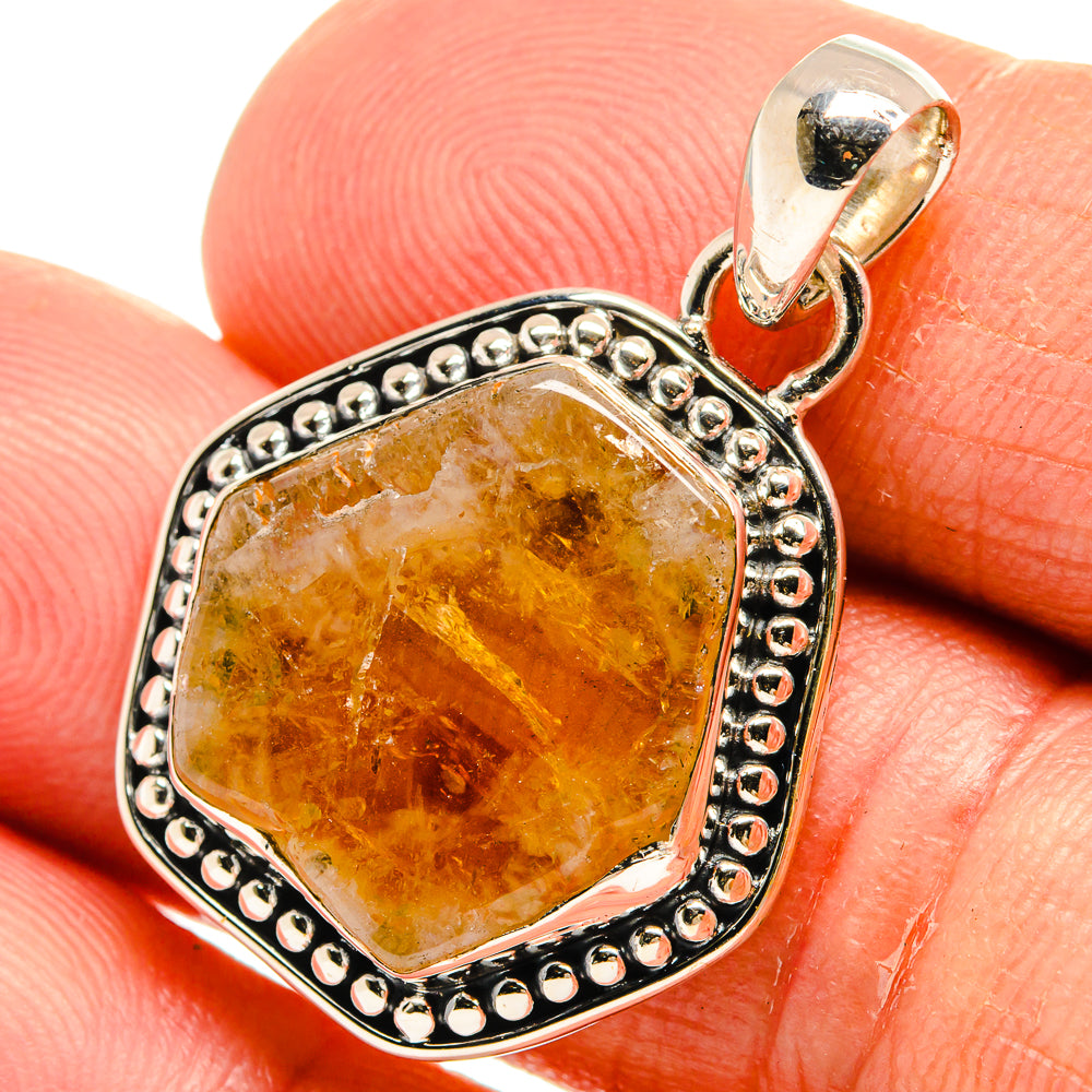 Citrine Pendants handcrafted by Ana Silver Co - PD25319