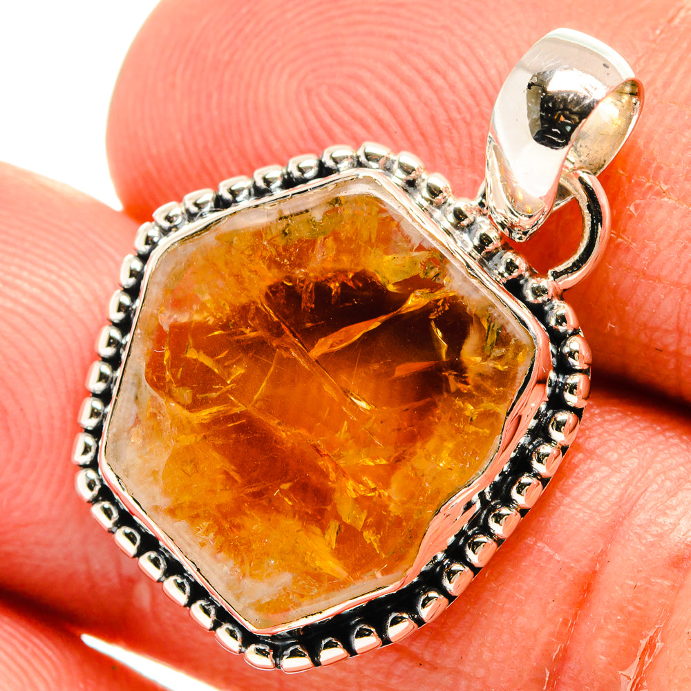 Citrine Pendants handcrafted by Ana Silver Co - PD25321