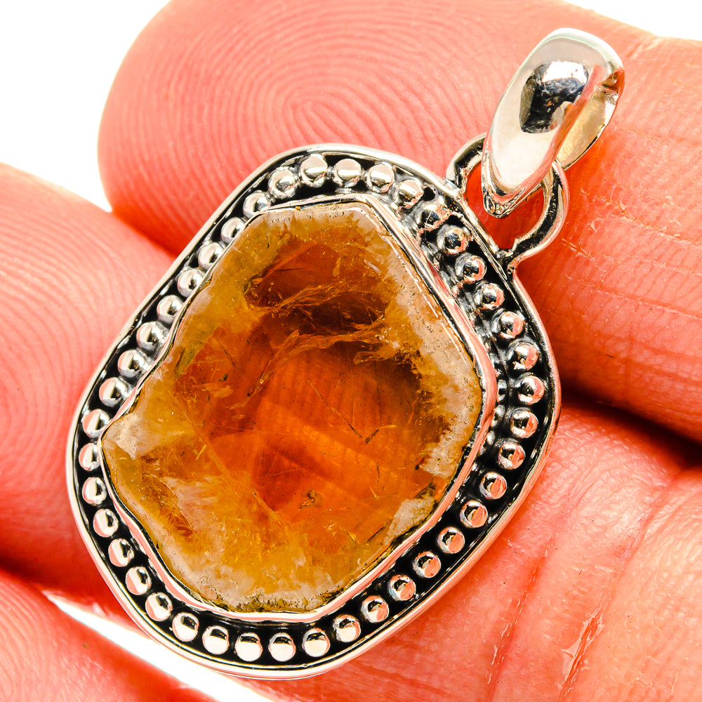 Citrine Pendants handcrafted by Ana Silver Co - PD25323