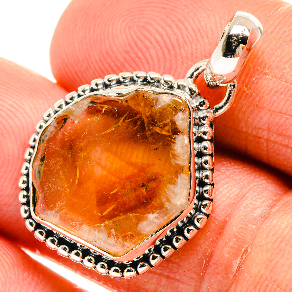 Citrine Pendants handcrafted by Ana Silver Co - PD25325